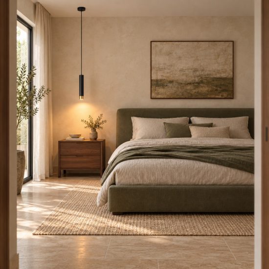 Lampada a sospensione per comodini camera da letto moderna cilindro nero oro
