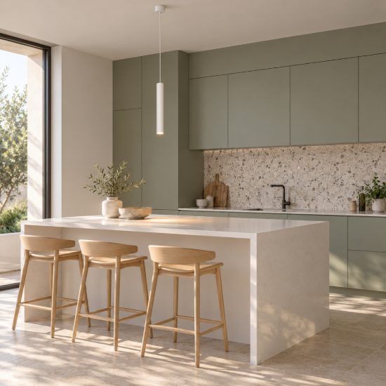 Lampada a sospensione per cucina moderna cilindro bianco h193cm