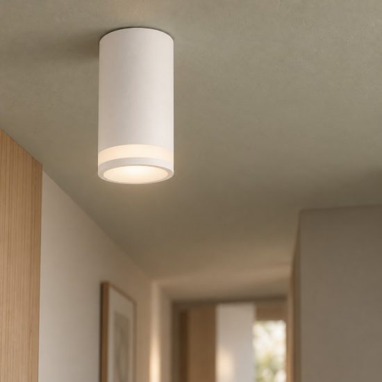 Faretto da soffitto per ccorridoio moderno cilindro gu10