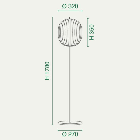 Fabas luce domizia lampada moderna per soggiorno nera vetro da terra dimmerabile