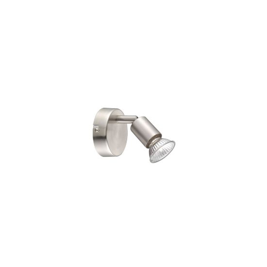 Applique con faretto moderno nichel orientabile