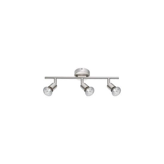 Plafoniera cilindro nichel con luci orientabili per cucina