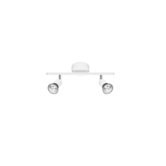 Plafoniera 31cm bianco 2 luci orientabili per cucina