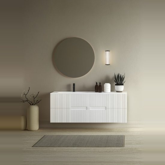 Applique per bagno moderna nero vetro led 11w cct 3000k 4000k 10cm