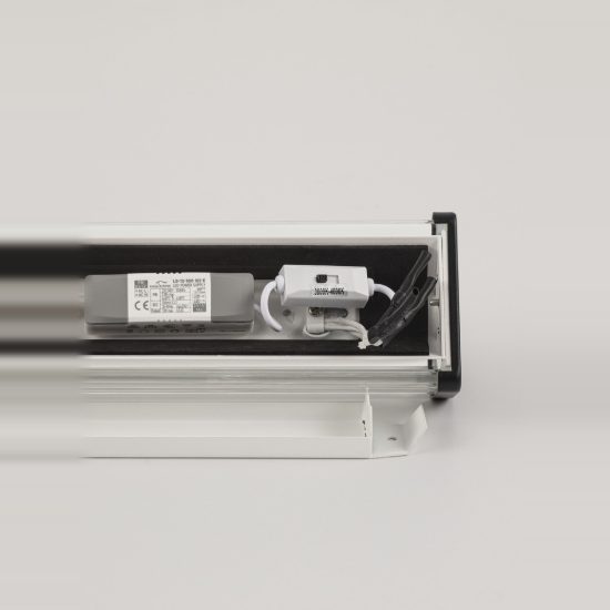 Applique per bagno moderna nero vetro led 11w cct 3000k 4000k 10cm