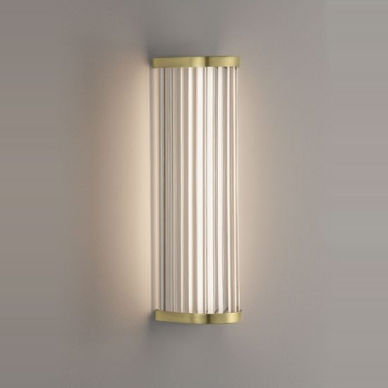 Applique per specchio da bagno moderna oro vetro led 11w cct 3000k 4000k 10cm