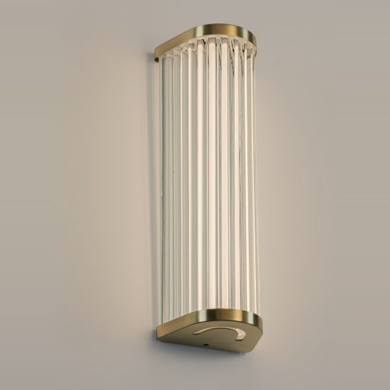 Applique per specchio da bagno moderna oro vetro led 11w cct 3000k 4000k 10cm