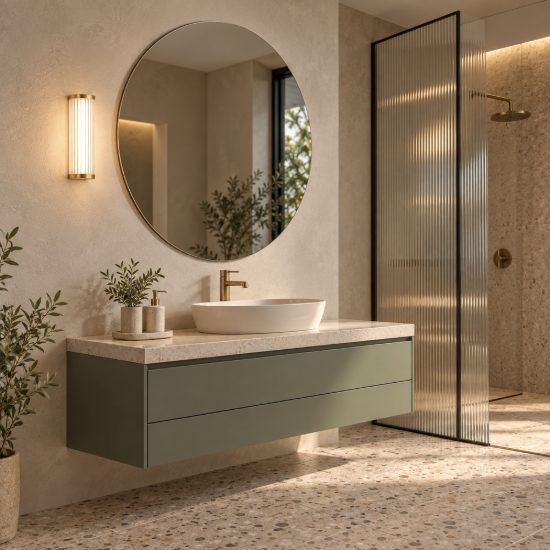 Applique per specchio da bagno moderna oro vetro led 11w cct 3000k 4000k 10cm