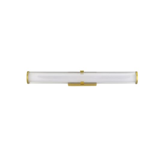 Applique lineare oro vetro per bagno led 23w 3000k 8cm