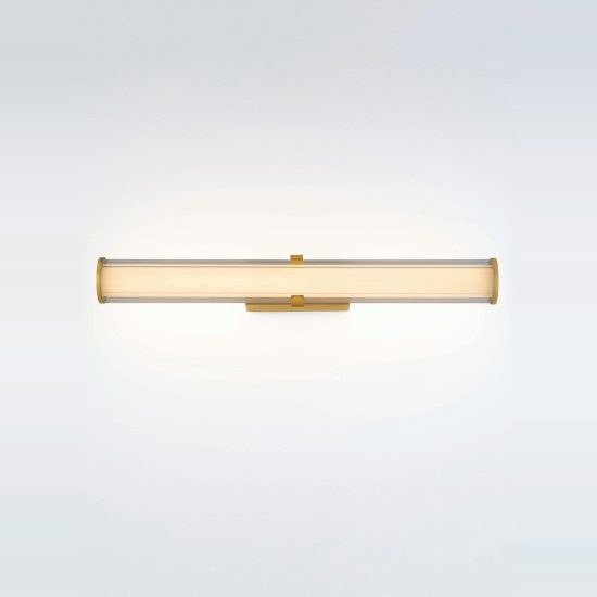 Applique lineare oro vetro per bagno led 23w 3000k 8cm