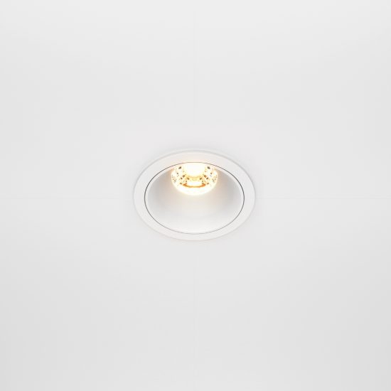 Maytoni alfa led faretto da incasso led 10w 2700k bianco