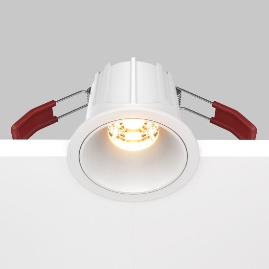 Maytoni alfa led faretto da incasso led 10w 2700k bianco