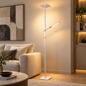 Fabas ideal lampada da terra led 40w 3000k bianca per soggiorno