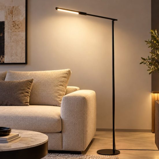 Fabas ideal lampada nera da terra led 10w cct 3000k 4000k 5000k 6000k
