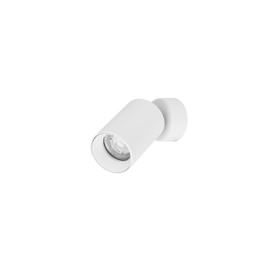 Faretto da soffitto orientabile per cucina moderno cilindro bianco 5,7x13cm