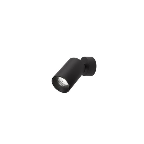 Faretto per cucina moderno cilindro nero da soffitto orientabile 5,7x13cm