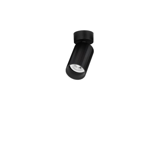 Faretto per cucina moderno cilindro nero da soffitto orientabile