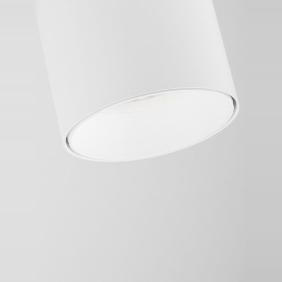 Plafoniera con 3 faretti orientabili cilindri colore bianco
