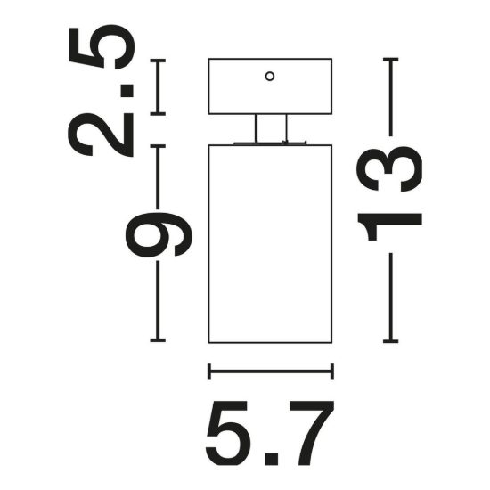 Faretto orientabile da soffitto per cucina moderno cilindro nero e cromo