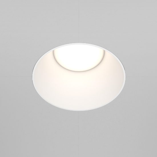 Maytoni share faretto da incasso gu10 per cucina moderno tondo bianco