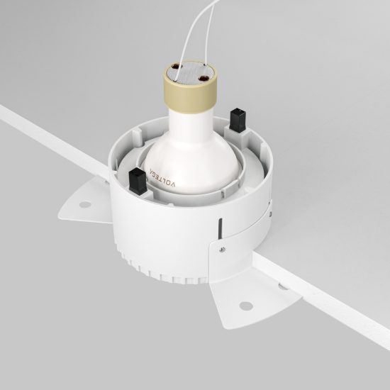Maytoni share faretto da incasso gu10 per cucina moderno tondo bianco