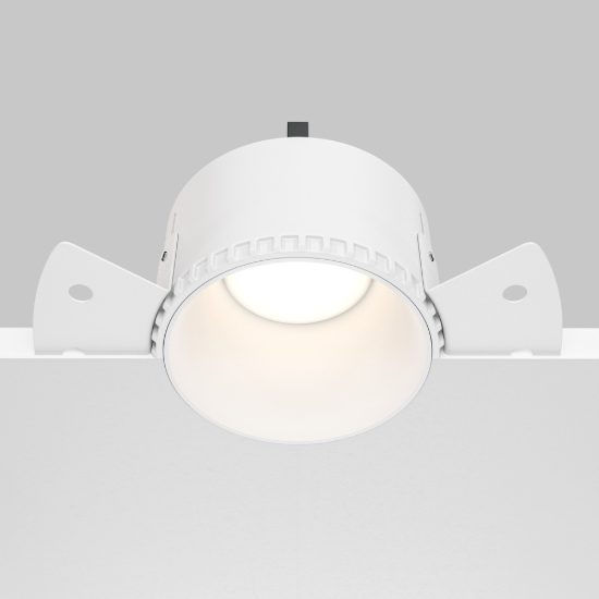 Maytoni share faretto da incasso gu10 per cucina moderno tondo bianco