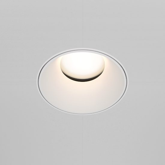 Maytoni share faretto da incasso gu10 moderno tondo bianco