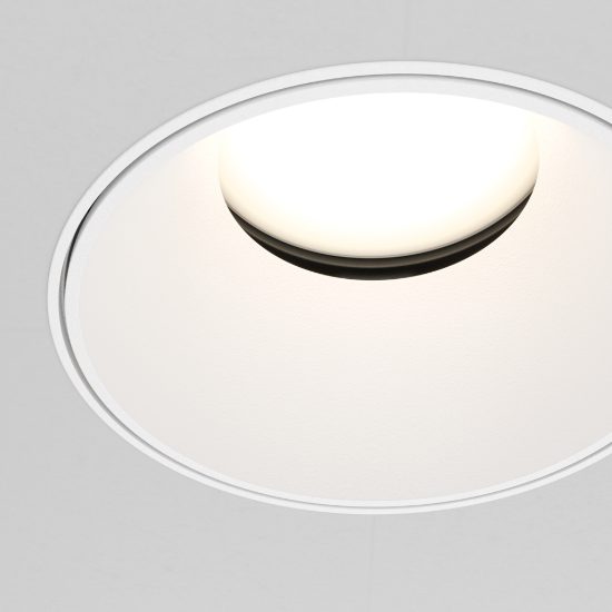Maytoni share faretto da incasso gu10 moderno tondo bianco