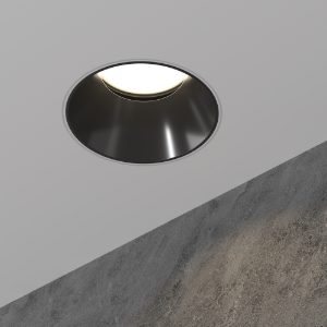 Share maytoni faretto da incasso gu10 tondo nero