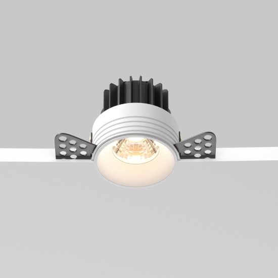 Maytoni round faretto da incasso led 7w 3000k tondo bianco
