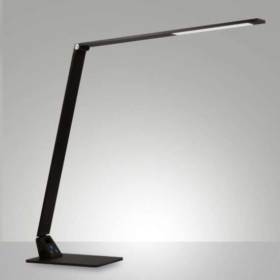 Fabas wasp lampada per ufficio nero da scrivania led 12w cct 3000k 4000k 5000k