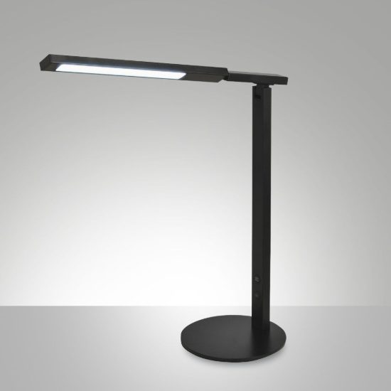 Fabas ideal lampada da scrivania nera orientabile led 10w cct 3000k 4000k 5000k 6000k