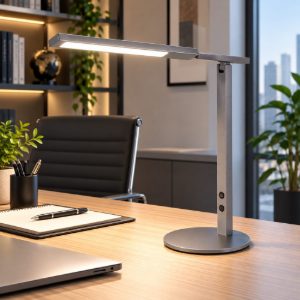 Fabas lampada da scrivania ideal grigio titanio led 10w cct 3000k 4000k 5000k 6000k