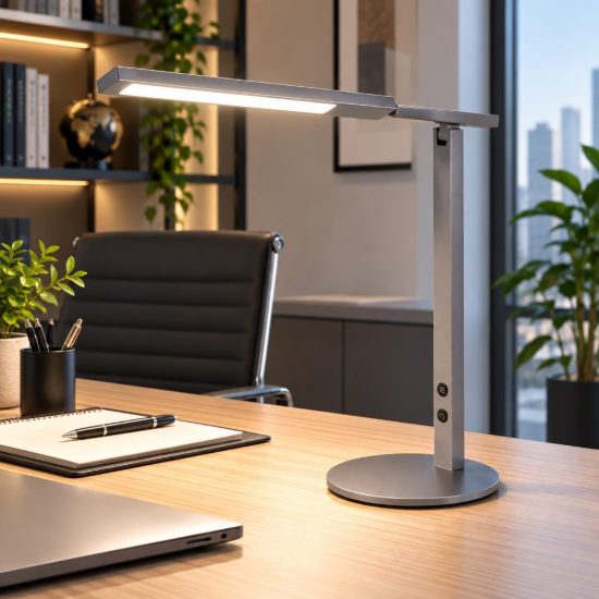 Fabas lampada da scrivania ideal grigio titanio led 10w cct 3000k 4000k 5000k 6000k