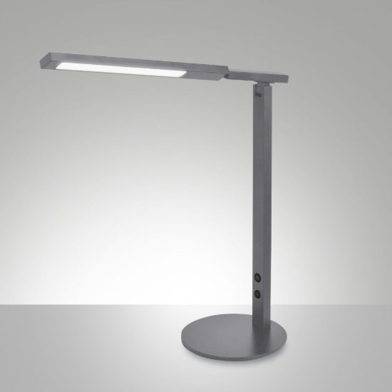 Fabas lampada da scrivania ideal grigio titanio led 10w cct 3000k 4000k 5000k 6000k
