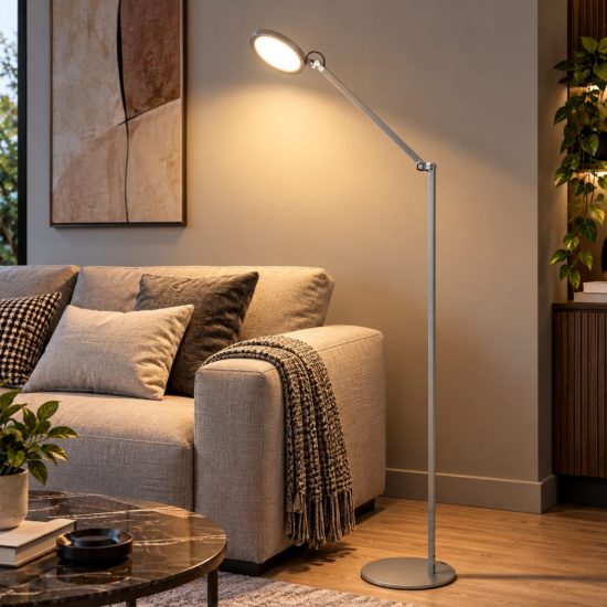 Fabas regina lampada da terra led 9w cct 3000k 4000k 5000k 6000k alluminio
