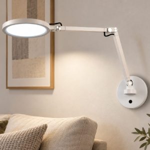 Fabas regina applique led 9w cct 3000k 4000k 5000k 6000k bianca per soggiorno