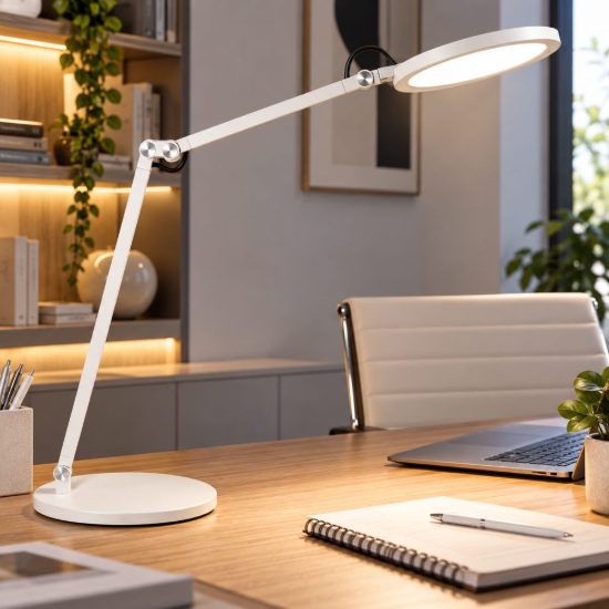 Fabas luce regina lampada da tavolo led 9w cct 3000k 6000k bianco per ufficio