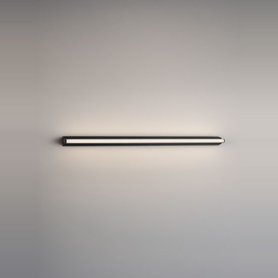 Applique per bagno moderna lineare nero led 27w cct 3000k 4000k 85cm