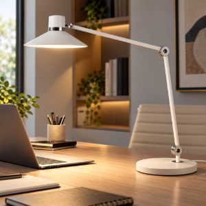 Fabas panarea lampada da scrivania bianca led 10w cct 3000k 4000k 5000k 6000k