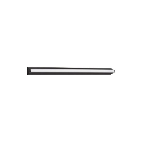 Applique per specchio da bagno moderna lineare nero led 19w 3000k 4000k 60cm