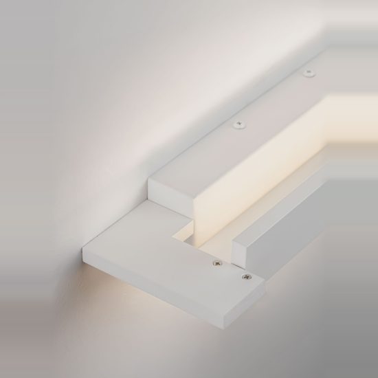 Applique led 10w cct 3000k 4000k 36cm per bagno moderna lineare bianca