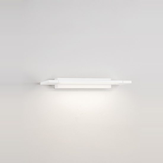 Applique led 10w cct 3000k 4000k 36cm per bagno moderna lineare bianca