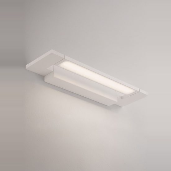 Applique led 10w cct 3000k 4000k 36cm per bagno moderna lineare bianca