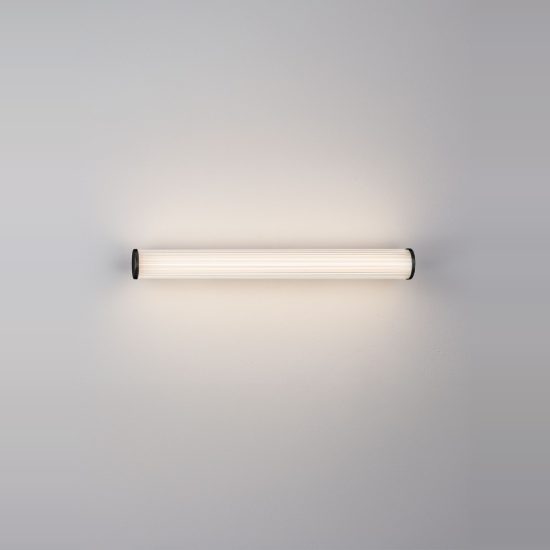 Applique per bagno moderna lineare nera led 14w cct 3000k 4000k 60cm