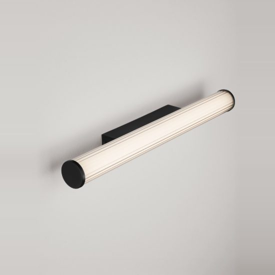 Applique per bagno moderna lineare nera led 14w cct 3000k 4000k 60cm