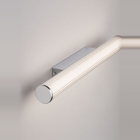 Applique per bagno moderna lineare cromo led 14w cct 3000k 4000k 60cm