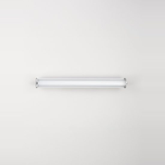 Applique per bagno moderna lineare cromo led 14w cct 3000k 4000k 60cm