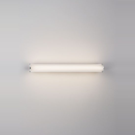 Applique per bagno moderna lineare cromo led 14w cct 3000k 4000k 60cm