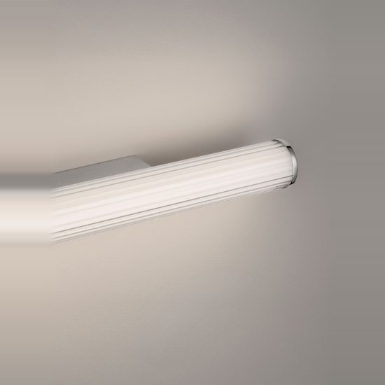 Applique per bagno moderna lineare cromo led 14w cct 3000k 4000k 60cm